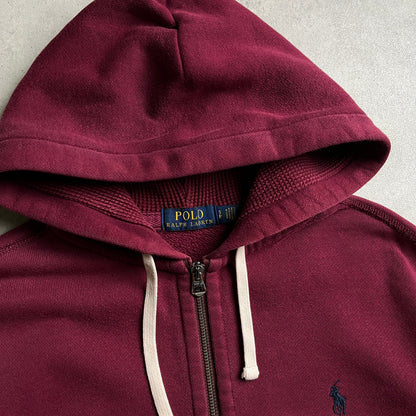 Ralph Lauren bordó zipup hoodie