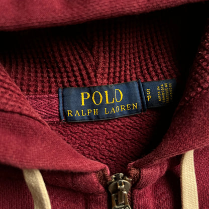 Ralph Lauren bordó zipup hoodie