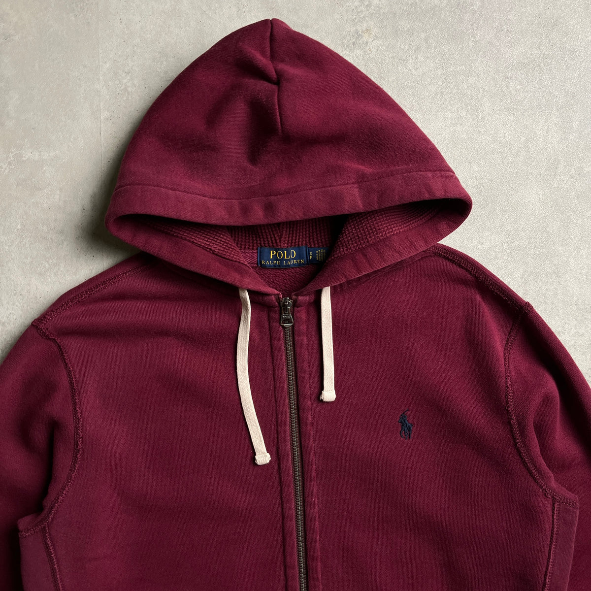 Ralph Lauren bordó zipup hoodie
