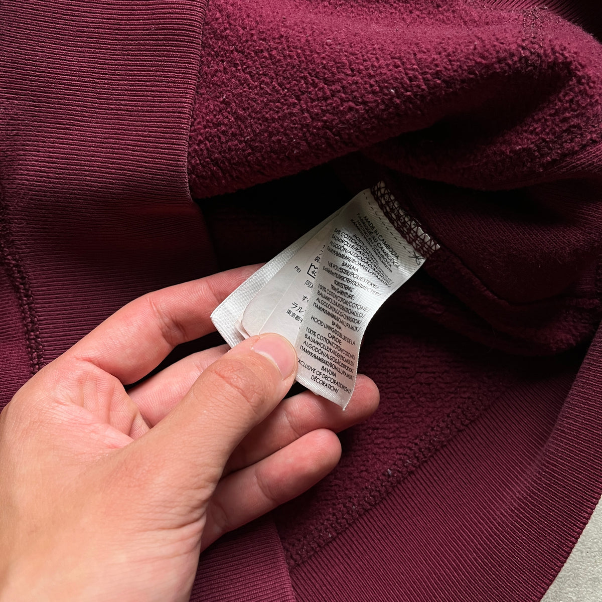 Ralph Lauren bordó zipup hoodie