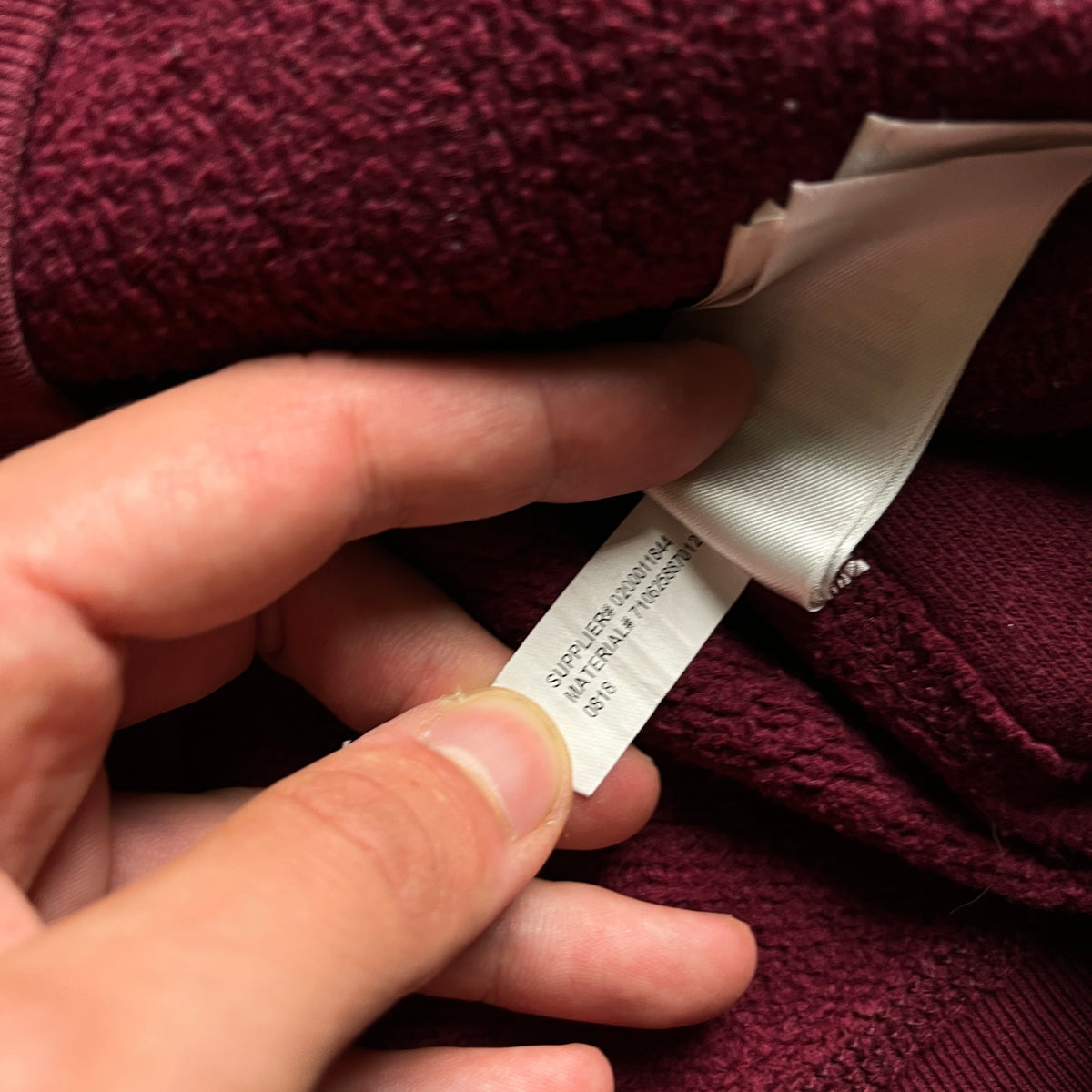 Ralph Lauren bordó zipup hoodie