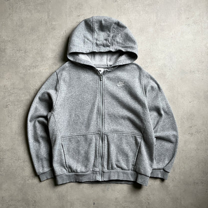 Nike szürke club logo zipup hoodie