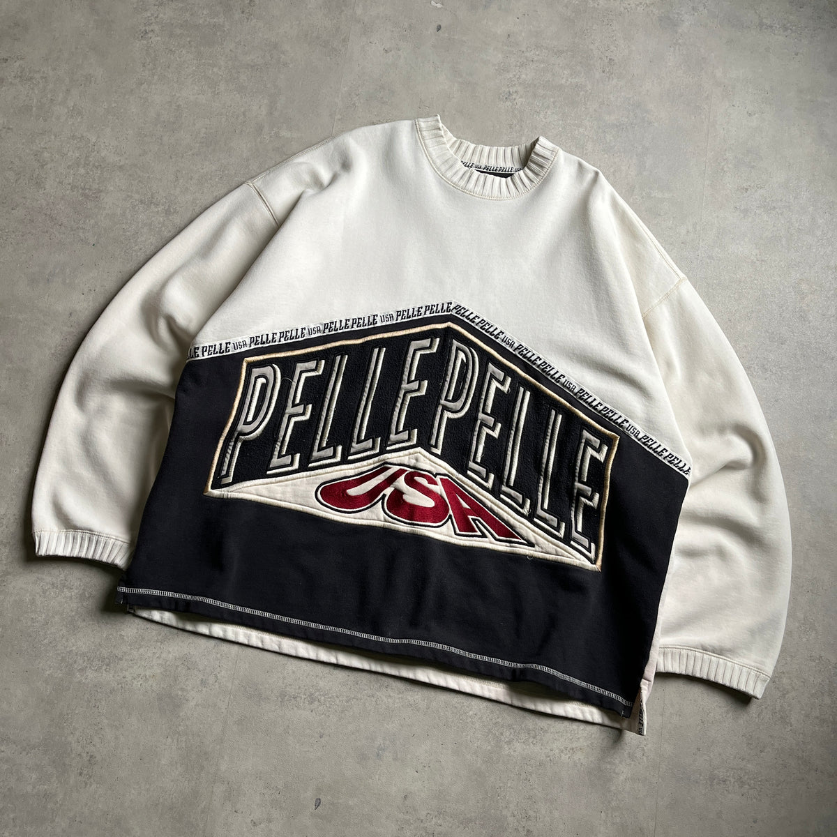 Vintage Pelle Pelle kötött pulóver