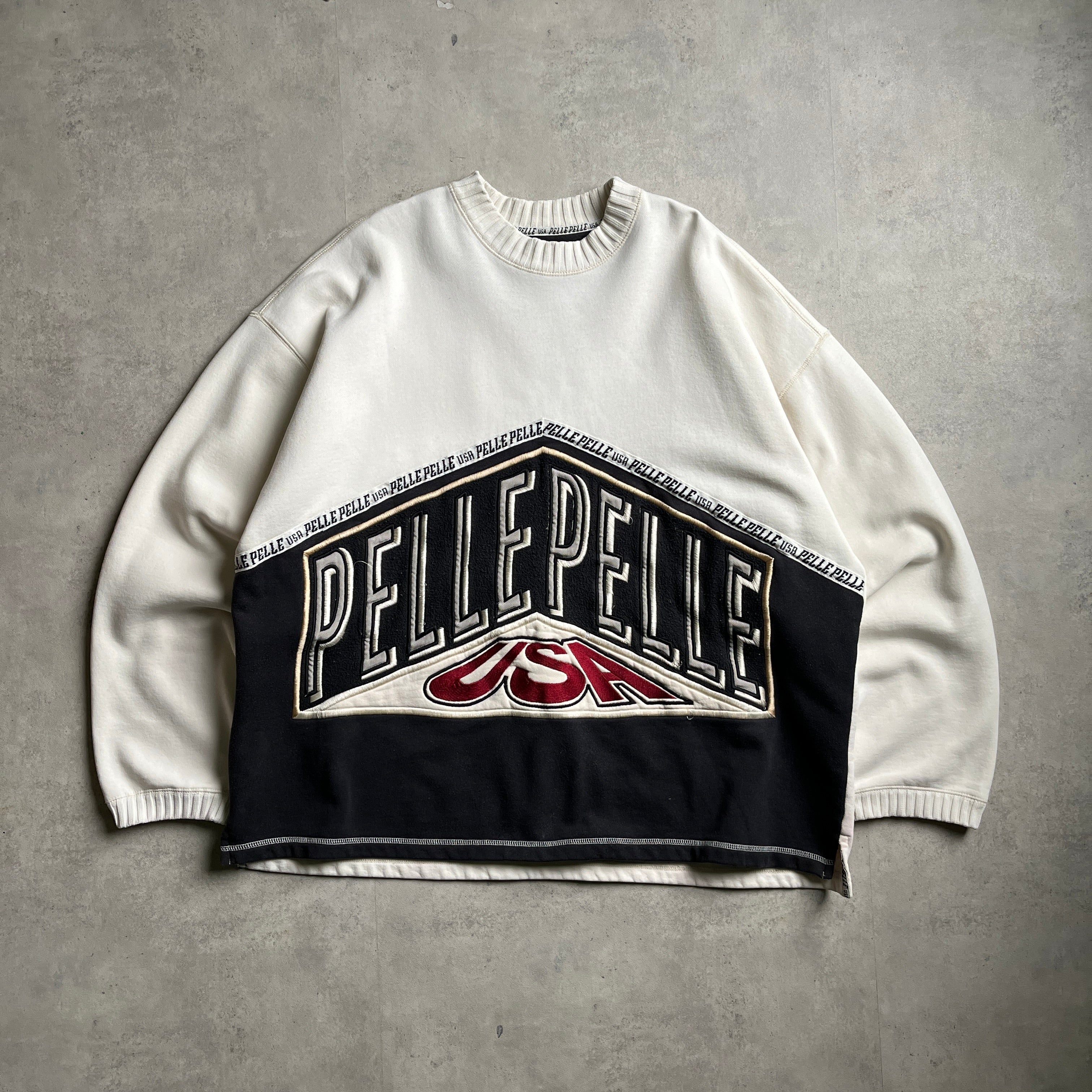 Vintage Pelle Pelle kötött pulóver