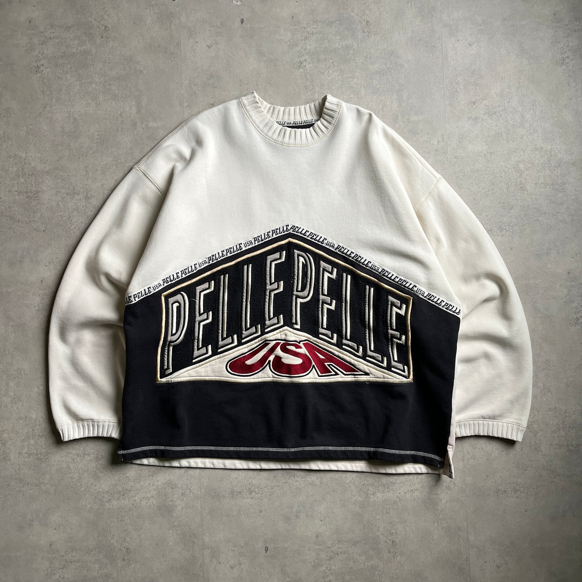 Vintage Pelle Pelle kötött pulóver