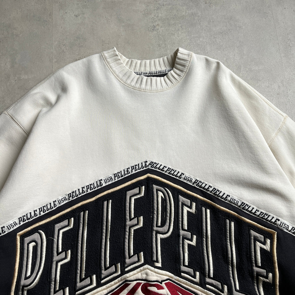 Vintage Pelle Pelle kötött pulóver