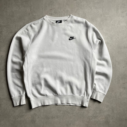 Nike fehér club logo crewneck