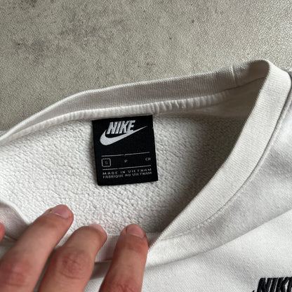 Nike fehér club logo crewneck