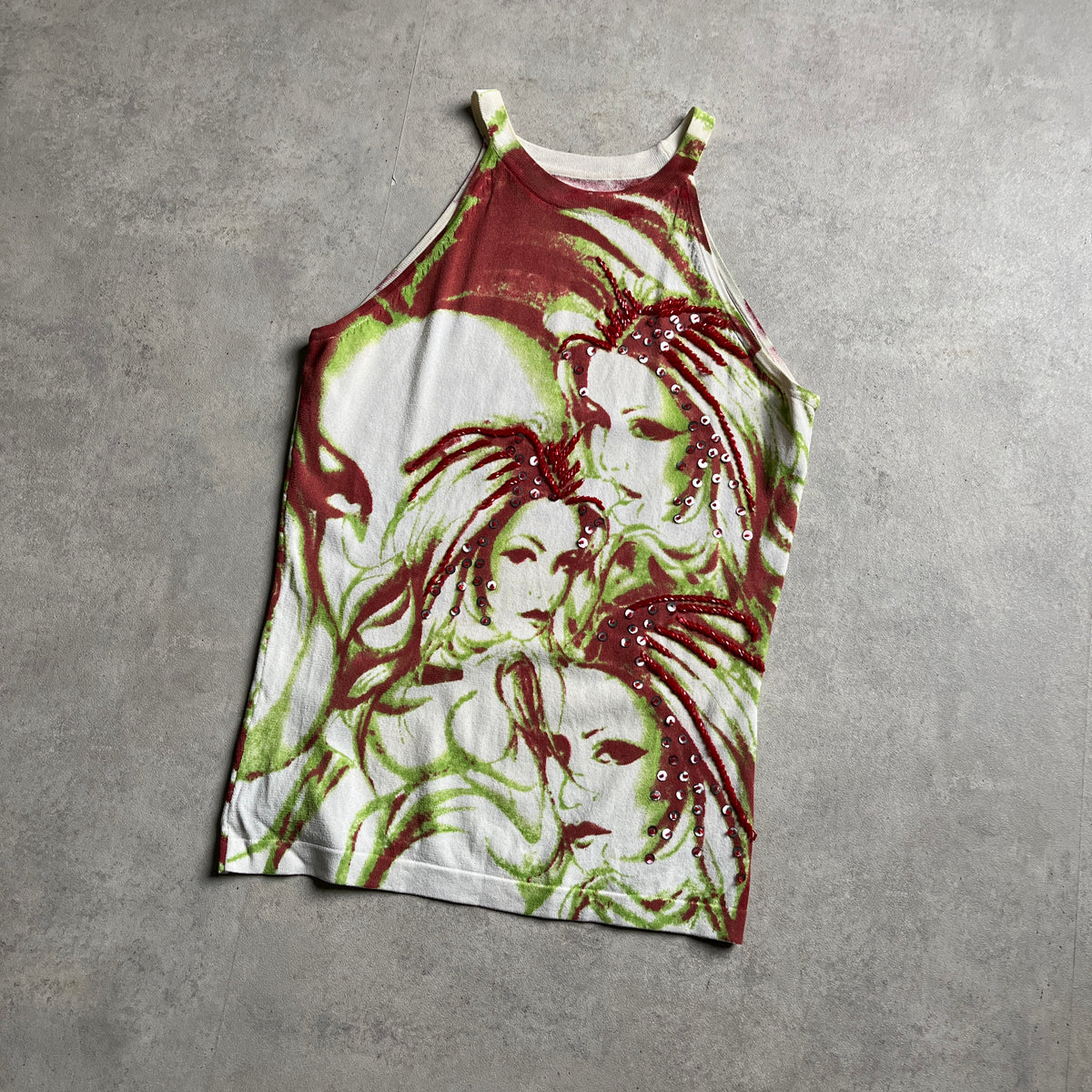 Y2K csajos tanktop