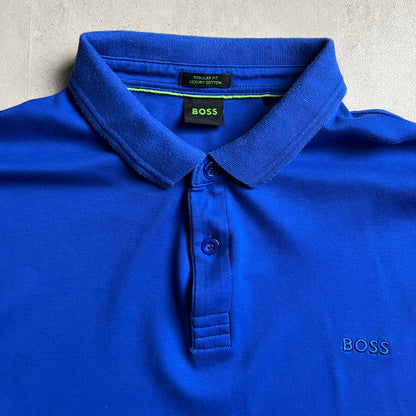 Hugo Boss kék galléros longsleeve