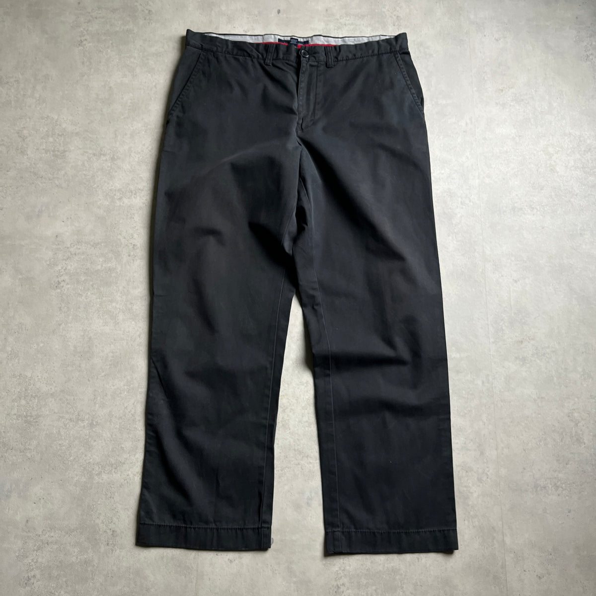 Tommy Hilfiger fekete chinonadrág