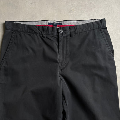Tommy Hilfiger fekete chinonadrág