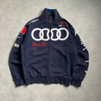 Vintage Kappa Audi Racing zipup pulóver