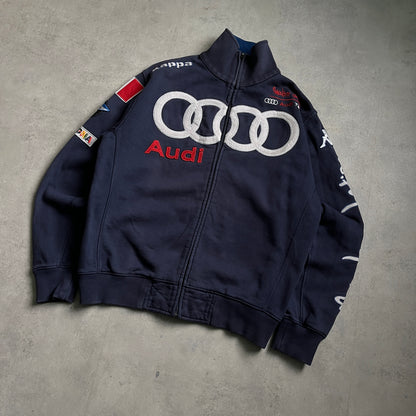 Vintage Kappa Audi Racing zipup pulóver
