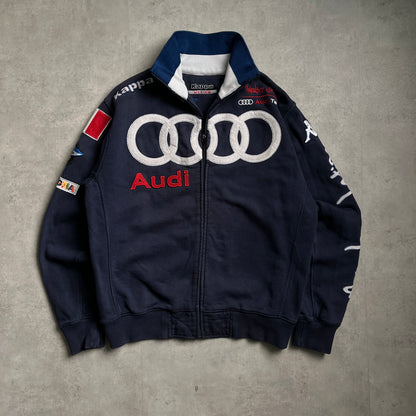 Vintage Kappa Audi Racing zipup pulóver