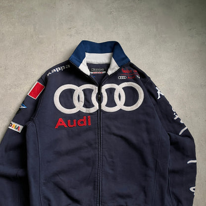 Vintage Kappa Audi Racing zipup pulóver