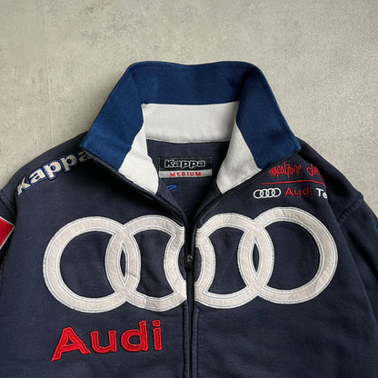 Vintage Kappa Audi Racing zipup pulóver
