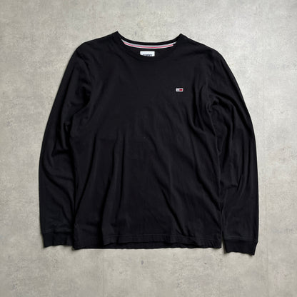 Tommy Jeans fekete longsleeve