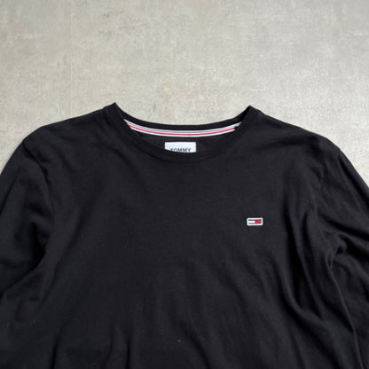 Tommy Jeans fekete longsleeve