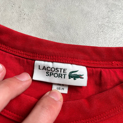 Lacoste piros graphic crewneck
