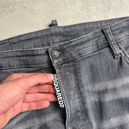 Dsquared2 szürke szaggatott farmernadrág
