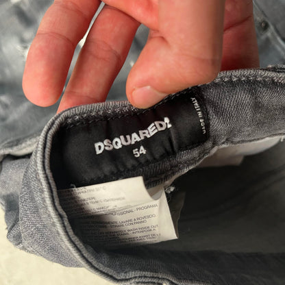 Dsquared2 szürke szaggatott farmernadrág